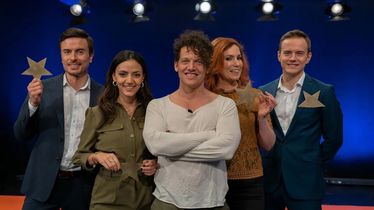 Juryn och programledaren i Retorikmatchen 2019