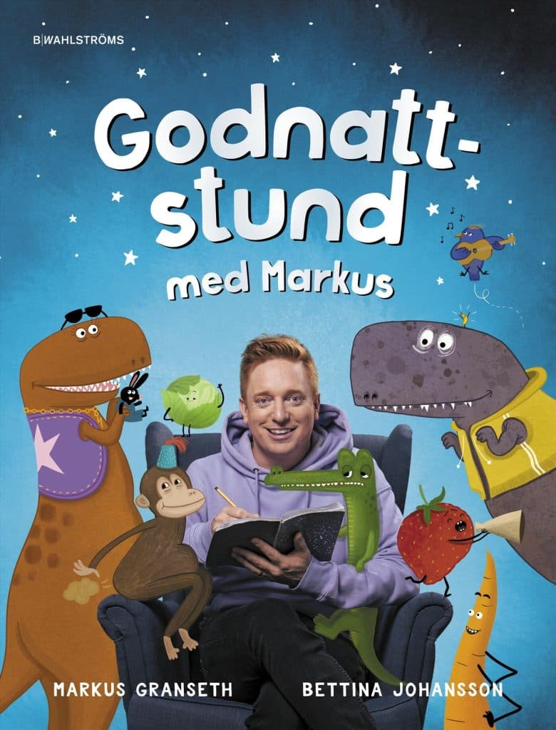 Bokomslaget till Godnattstund med Markus, illustrerat av Bettina Johansson